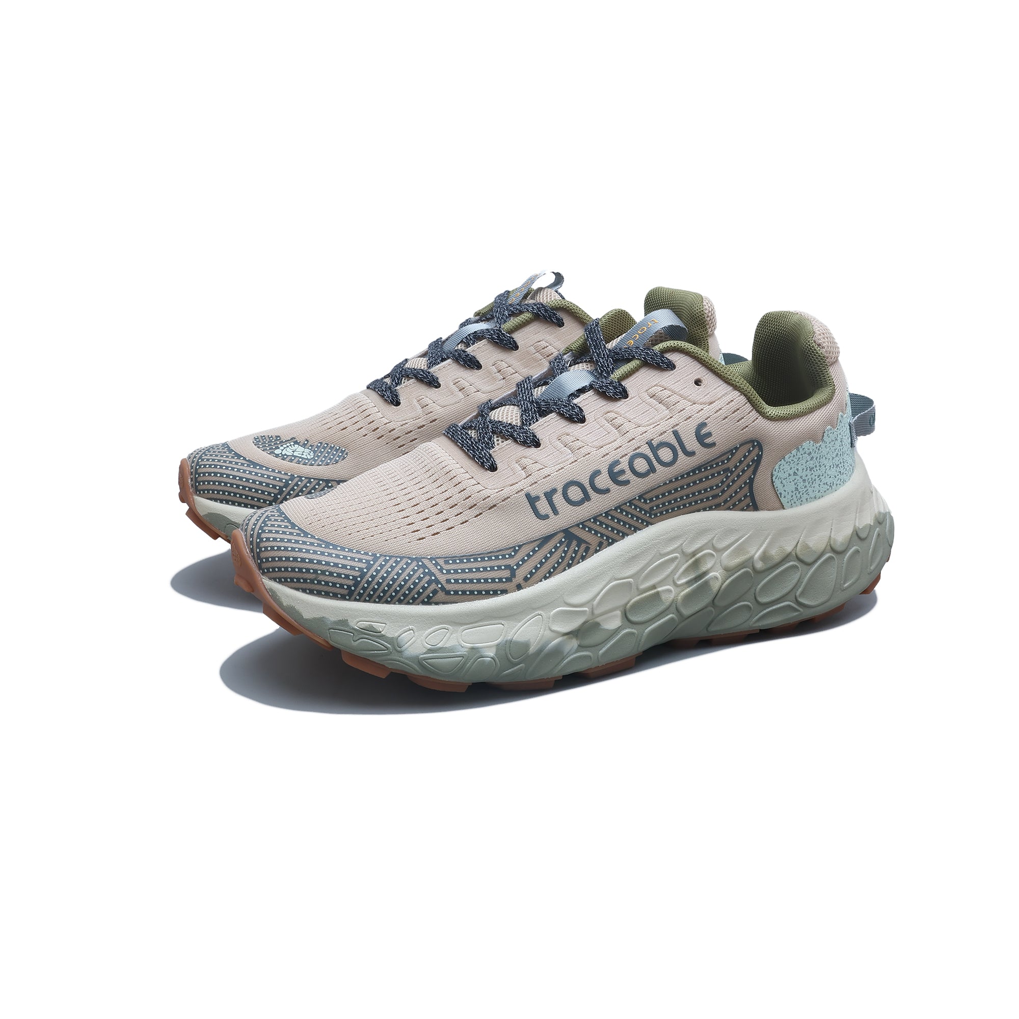 Traceable Dune Runner Khaki – Heel Detail